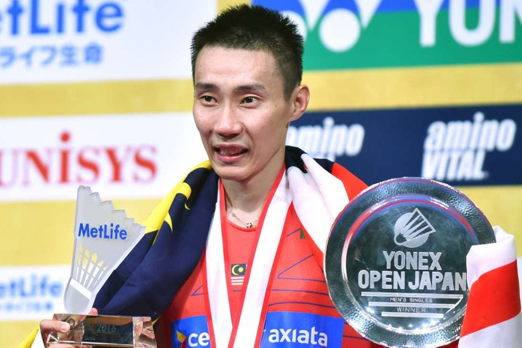 Lee Chong Wei of Malaysia celebrates after his victory. Photos: AFP