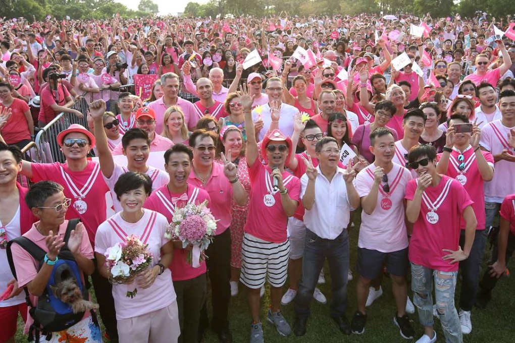 Thousands attend Hong Kong's third Pink Dot celebration on Sunday. Photo: Dickson Lee
