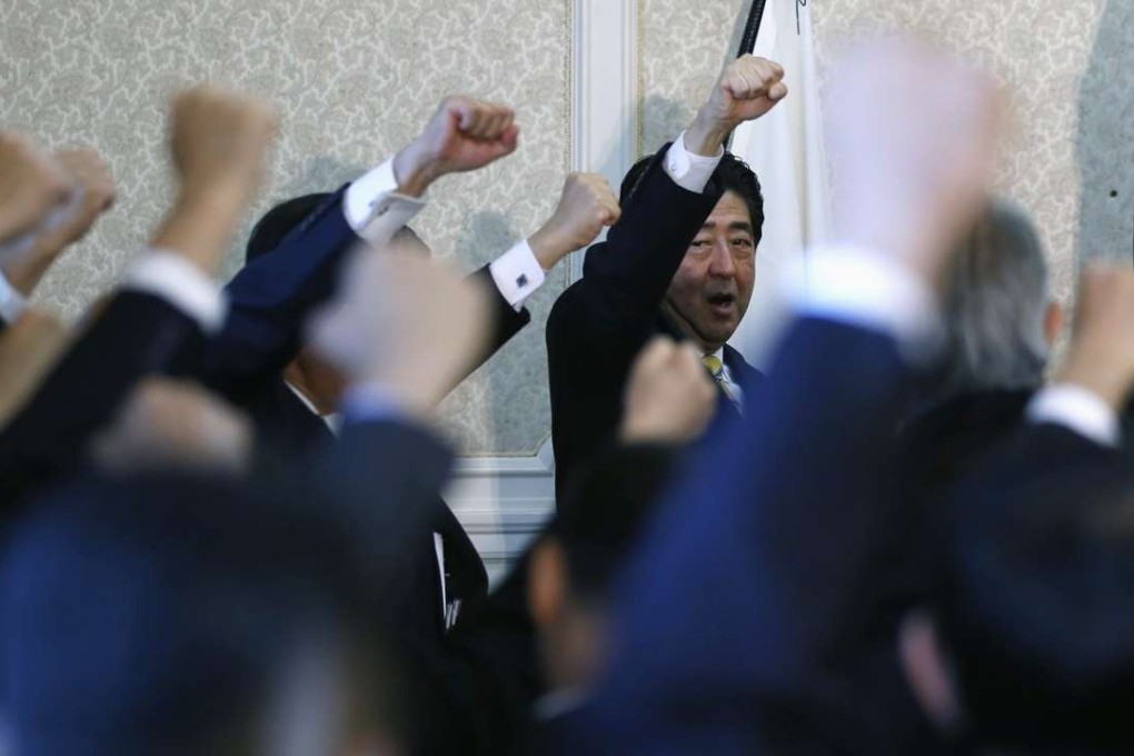 The Japanese Prime Minister’s ‘Abenomics’ are motivated, says Cathy Holcombe, by “a prideful determination to maintain the country’s status as dominant economic power”. Photo: Reuters