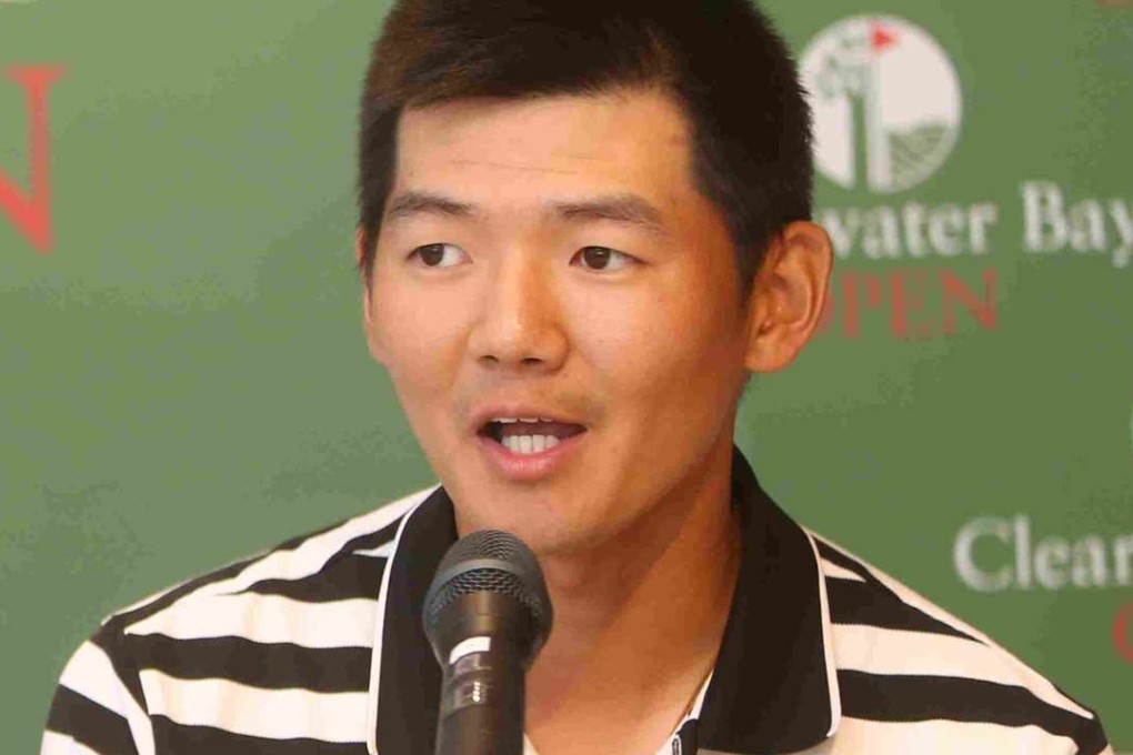 Hong Kong golfer Jason Hak Shun-yat at the launch for the Clearwater Bay Open, Hong Kong’s first PGA Tour China Series event. Photo: SCMP pictures