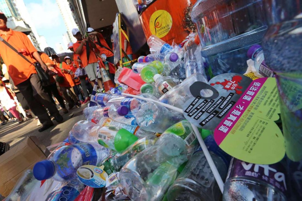 About 20 per cent of the municipal solid waste in Hong Kong that ends up in landfills is plastic. Photo: Felix Wong
