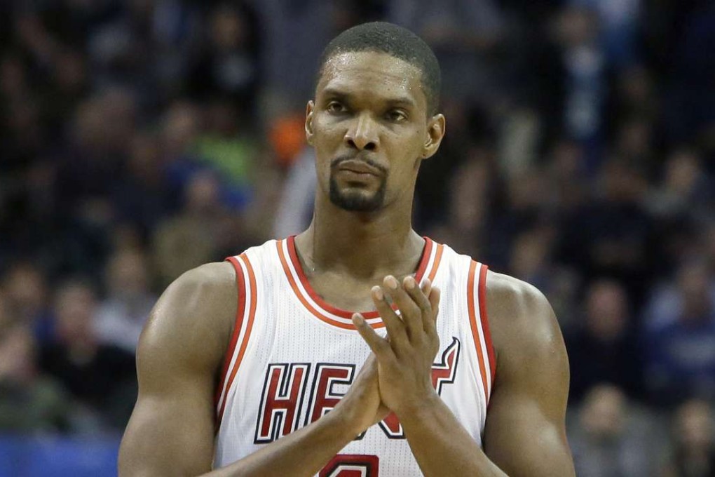 Miami Heat forward Chris Bosh in February 2016. Photos: AP