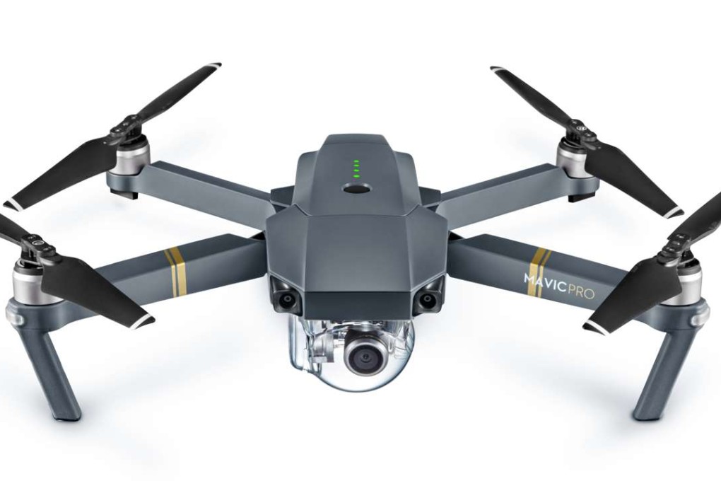 Market leader DJI’s latest drone, the Mavic Pro, which it says folds down for easy transport and can be in flight within a minute of reassembly. Photo: SCMP Pictures (Handout)