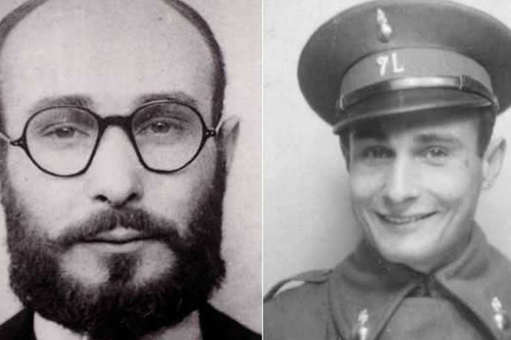 Wartime double agent Juan Pujol, in a passport photo and in Spanish cavalry uniform. Photos: Wikipedia