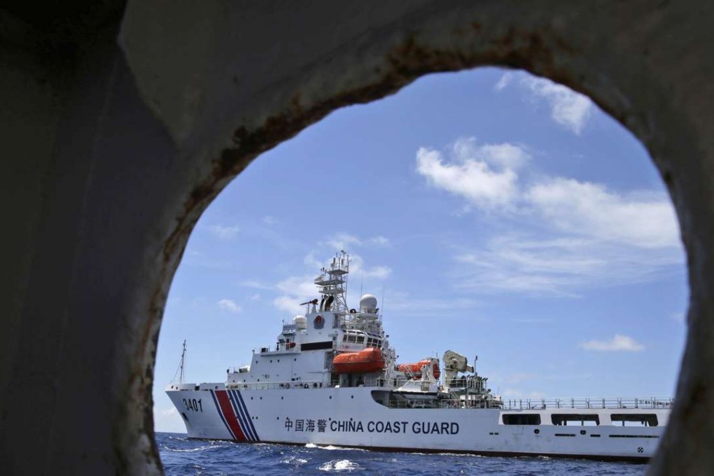 A Chinese Coast Guard ship in the South China Sea. Photo: AP