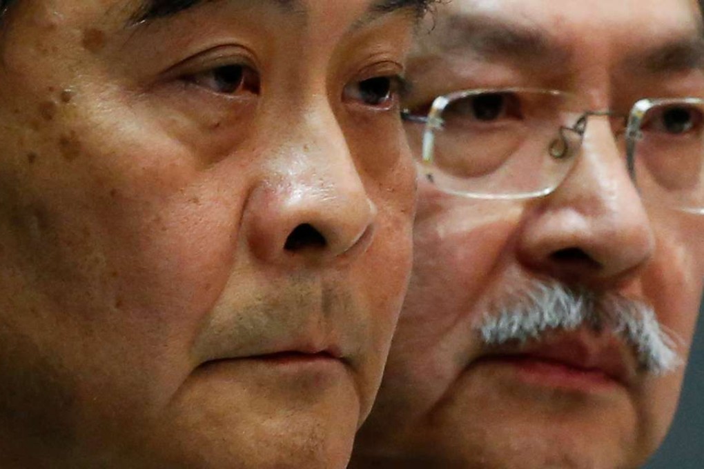 Hong Kong Chief Executive Leung Chun-ying, left, and Financial Secretary John Tsang. Photo: Reuters
