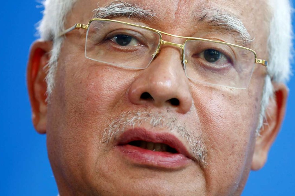 Malaysian Prime Minister Najib Razak addresses a news conference in Berlin. Photo: Reuters