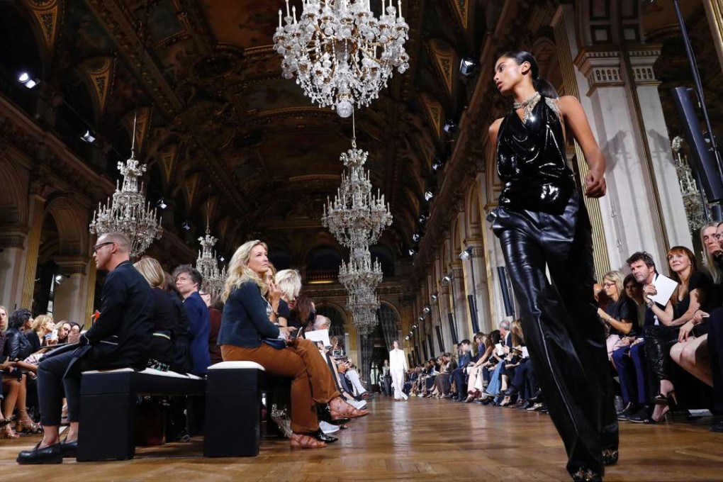 Lanvin, and new designer Bouchra Jarrar’s fashion week debut, had tongues wagging in Paris. Photo: AFP