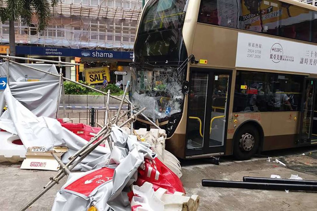 The accident took place near the junction of Nathan Road and Haiphong Road. Photo: SCMP Pictures
