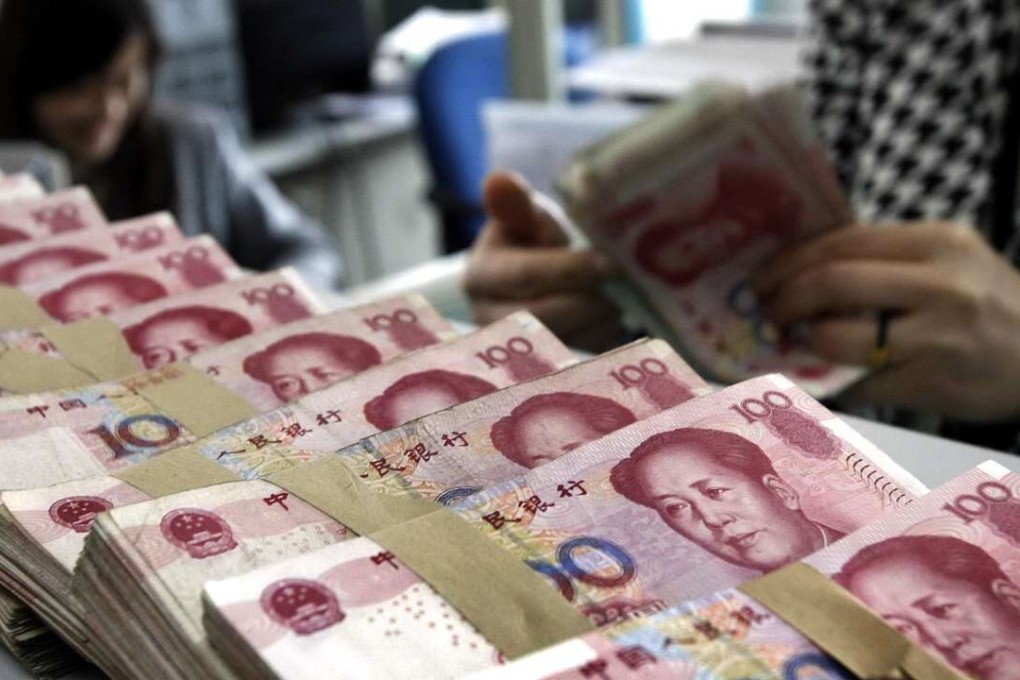 The yuan’s value has been declining since the PBOC surprised the market with an one-off depreciation in August last year. Photo: AP