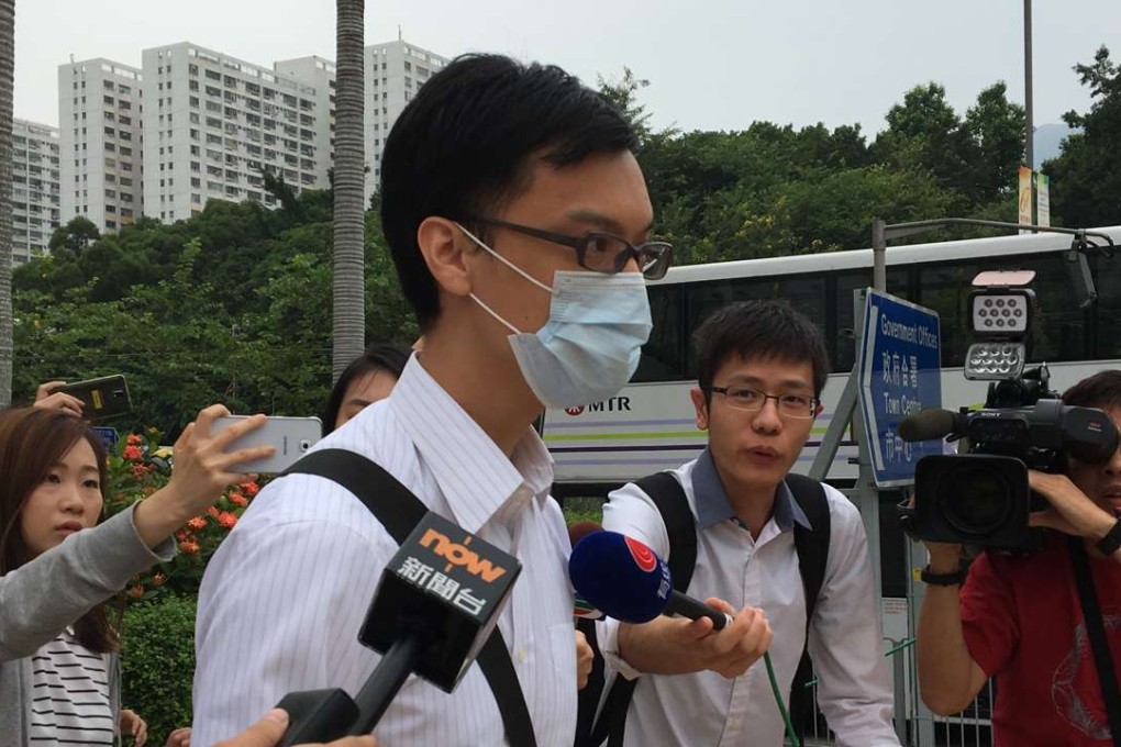 Chu outside Tuen Mun Court on Friday. Photo: Jasmine Siu