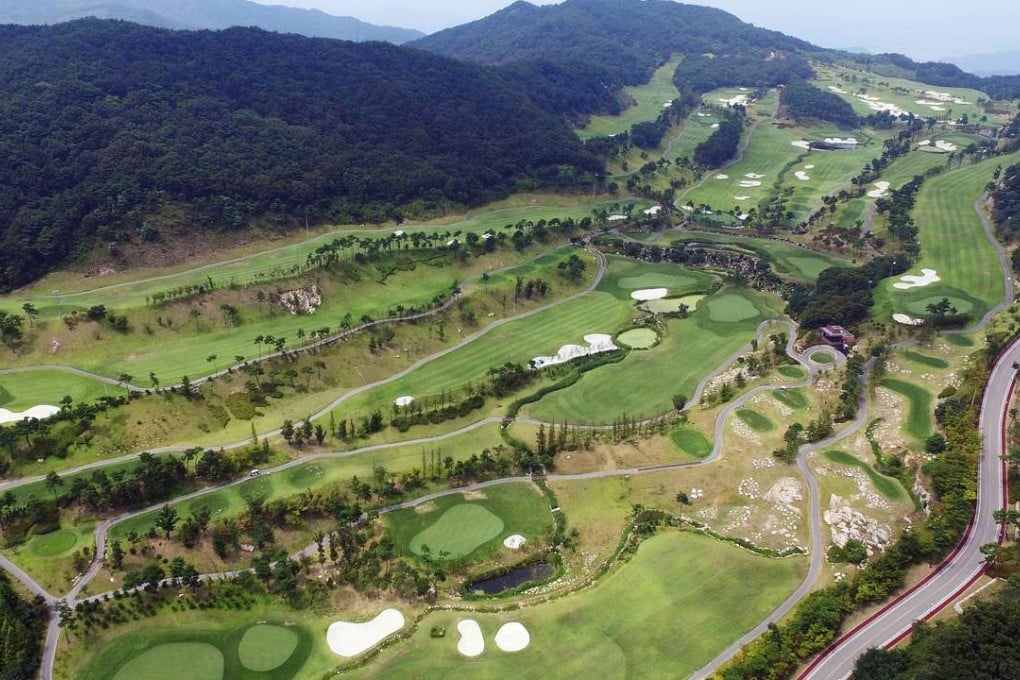 This is the golf course of Lotte Skyhill Seongju Country Club in Seongju, South Korea. It was chosen as the new site for an advanced US missile defence system to be deployed by the end of next year. Photo: Yonhap via AP