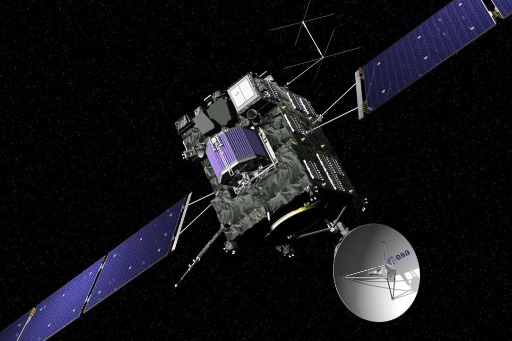 The artist impression provided on the website of the European Space Agency ESA shows Rosetta cometary probe. Photo: AP