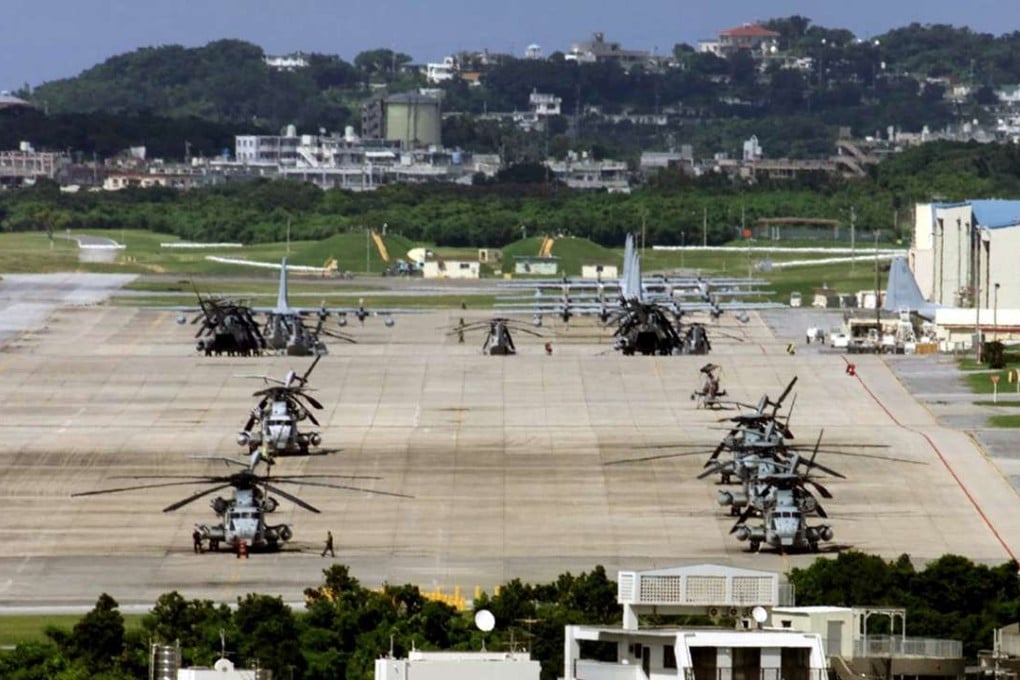 The US Futenma Marines air base in Ginowan on Okinawa, Japan. Photo: Reuters
