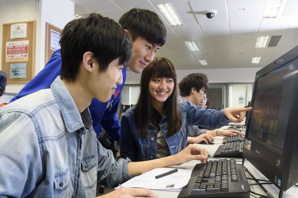 The Open University of Hong Kong student using an learning e-learning platform. Photo: SCMP Pictures