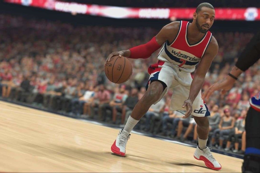 Player John Wall in a screen grab from NBA 2K17.