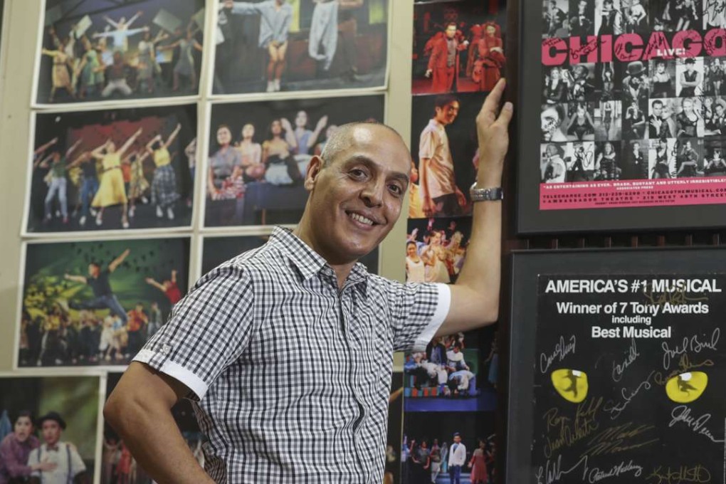 Mohamed Drissi, musical veteran and professional musical choreographer at his studio in San Po Kong. Photo: Edward Wong