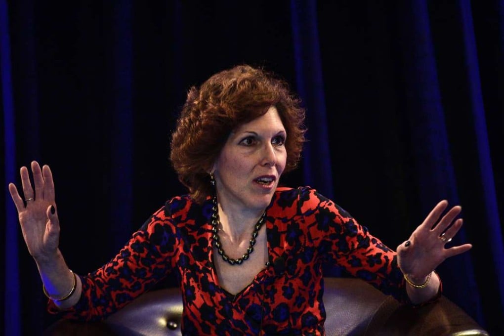 Loretta Mester, president of the Federal Reserve Bank of Cleveland, speaks during a panel discussion in Philadelphia, Pennsylvania, Photo: Bloomberg