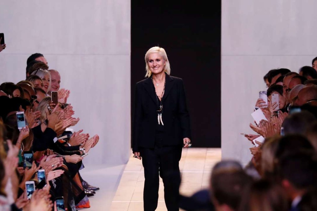 Maria Grazia Chiuri made her debut for Christian Dior at Paris Fashion Week. Photo: AFP