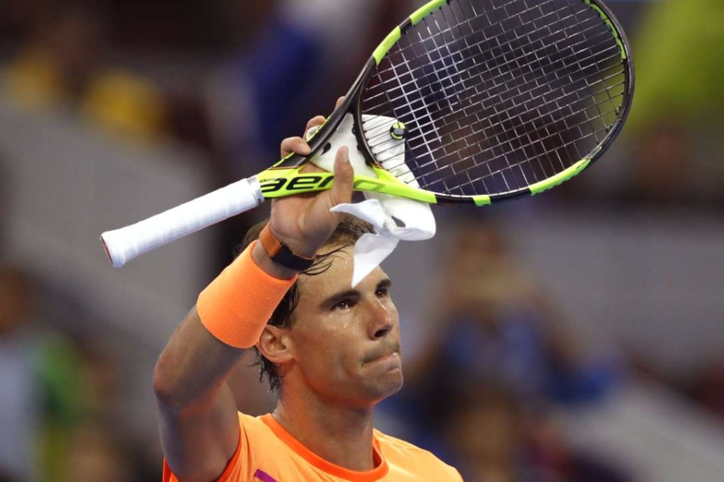 Rafael Nadal at the China Open. Photo: AP