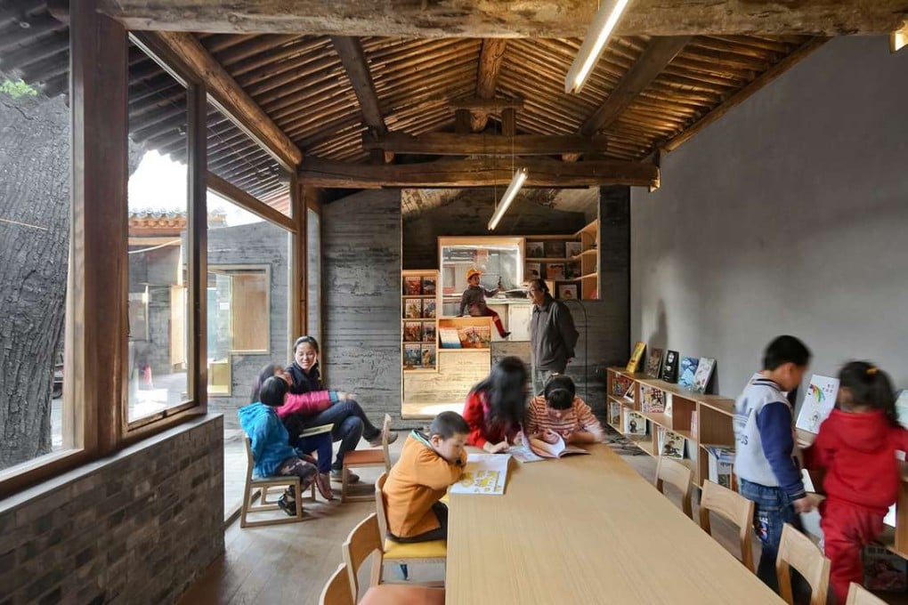 The Hutong Children’s Library and Art Centre at the Chaer Hutong site in Beijing, was built over a two-year period. Photo: SCMP Pictures