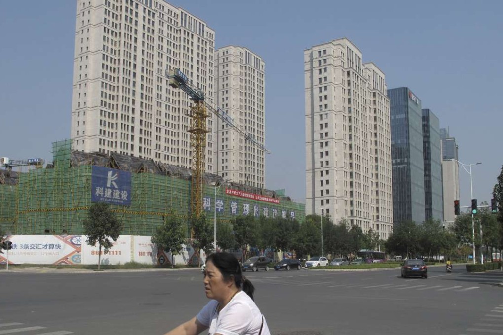A construction site in Zhengzhou, Henan province. Photo: Reuters