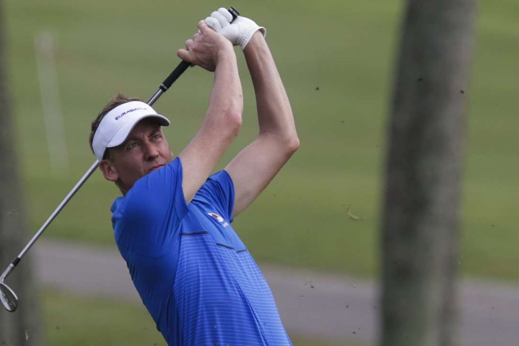 Ian Poulter competes for Europe in this year’s EurAsia Cup in Shah Alam, Malaysia. Photo: EPA