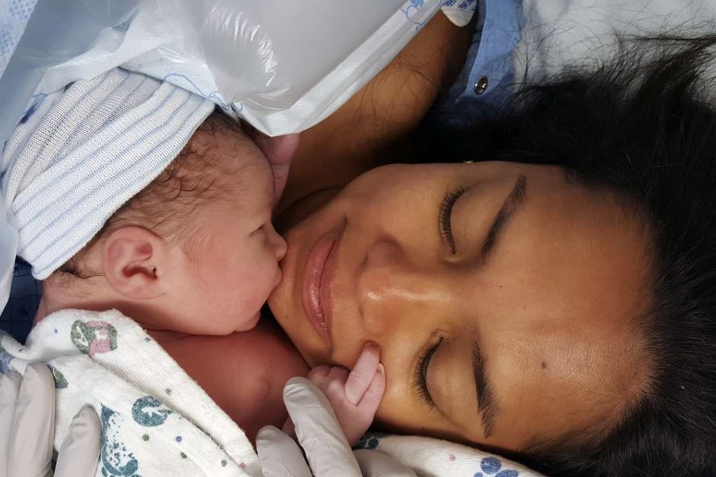 The photo provided by Ryan Grassley shows Lidia Grassley and her son Samuel at Utah Valley Hospital. Photo: AP