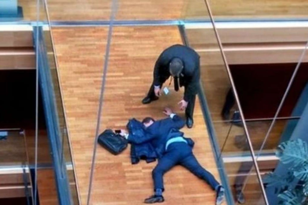 British media reported that Woolfe had been punched by a colleague and was being treated for bleeding on the brain. Photo: ITV