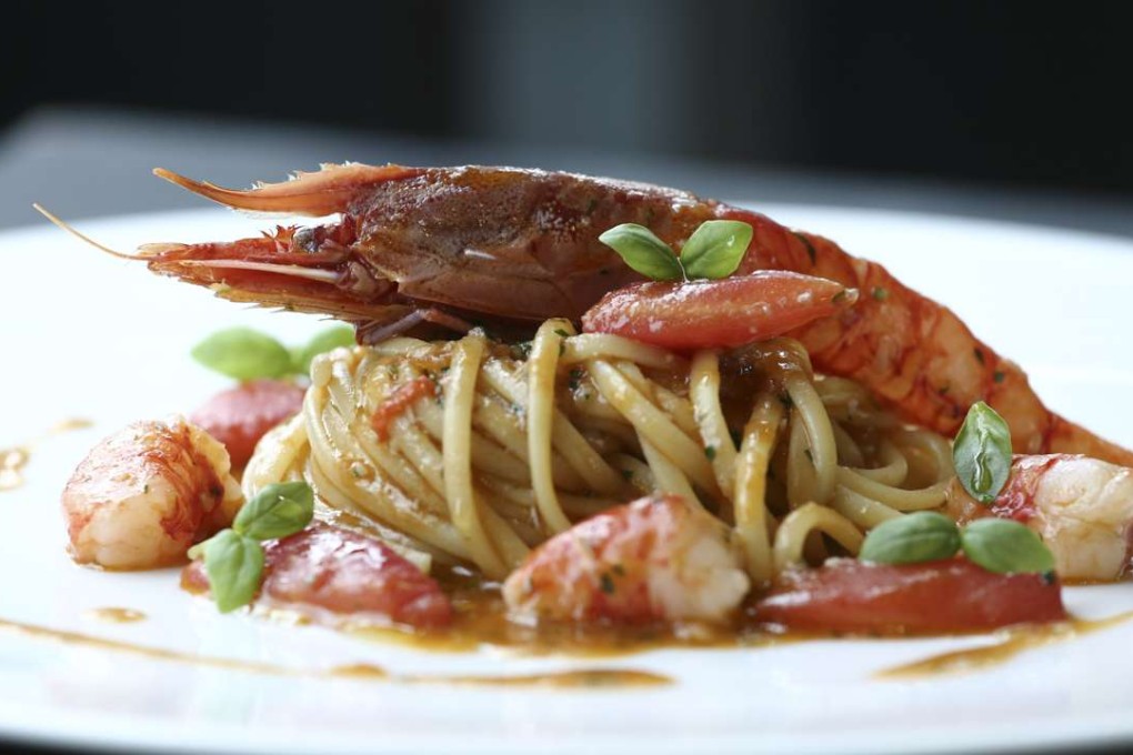 Italian red prawn linguine with fresh tomato and chilli at The Drawing Room at PMQ in Central. Photos: Jonathan Wong