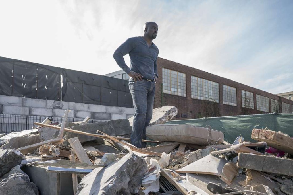 Mike Colter plays superhero Luke Cage in the new Netflix series, Luke Cage.