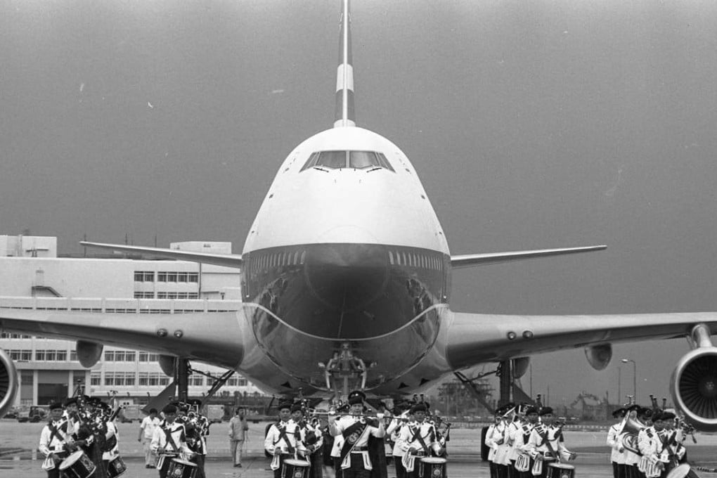 Cathay Pacific welcomes its first Boeing 747, at Kai Tak Airport, in 1979. Pictures: SCMP; Red Door News Hong Kong; Cathay Pacific Archives