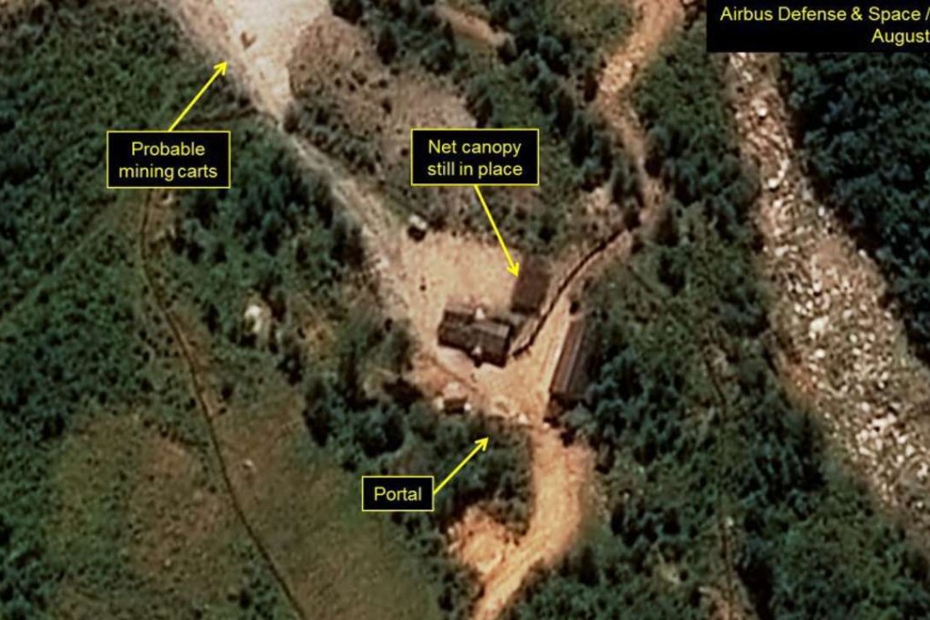 A satellite image dated provided by 38 North on 08 September 2016, purportedly shows a North Korean nuclear test site in an unknown location in the northeastern part of the country. Photo: EPA