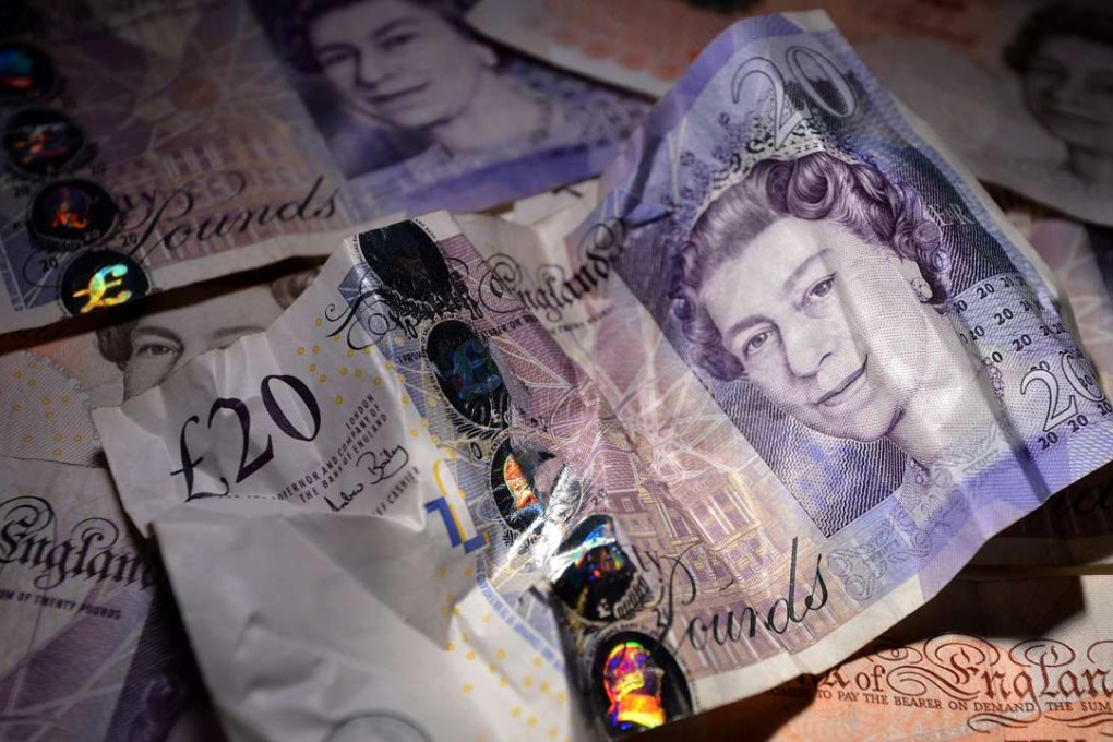 The pound has been hit with its biggest decline since the day Britain’s Brexit referendum result was announced. Photo: EPA
