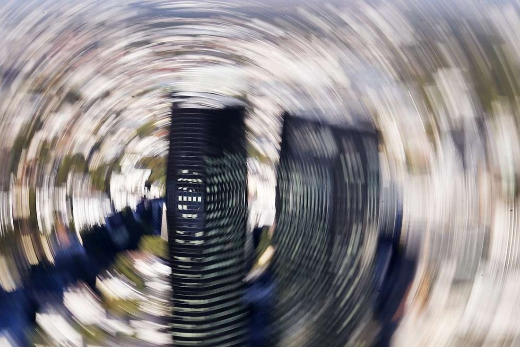 Centre of a vortex? The headquarters of Deutsche Bank in Frankfurt, Germany. Photo: AP