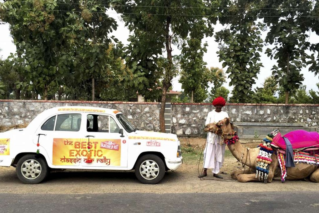 One of the Hindustan Ambassadors that will be used in The Best Exotic Car Rally.