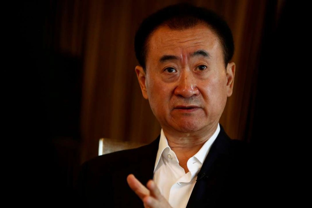 Wang Jianlin, chairman of the Wanda Group, speaks during an interview in Beijing, China. Photo: Reuters