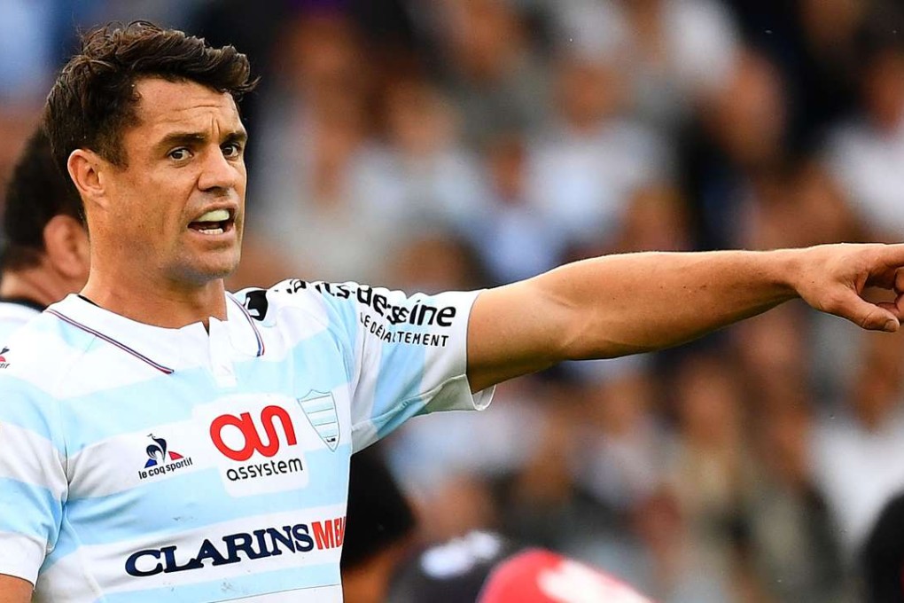 New Zealand fly half Dan Carter directs traffic for French champions Racing 92. Photo: AFP