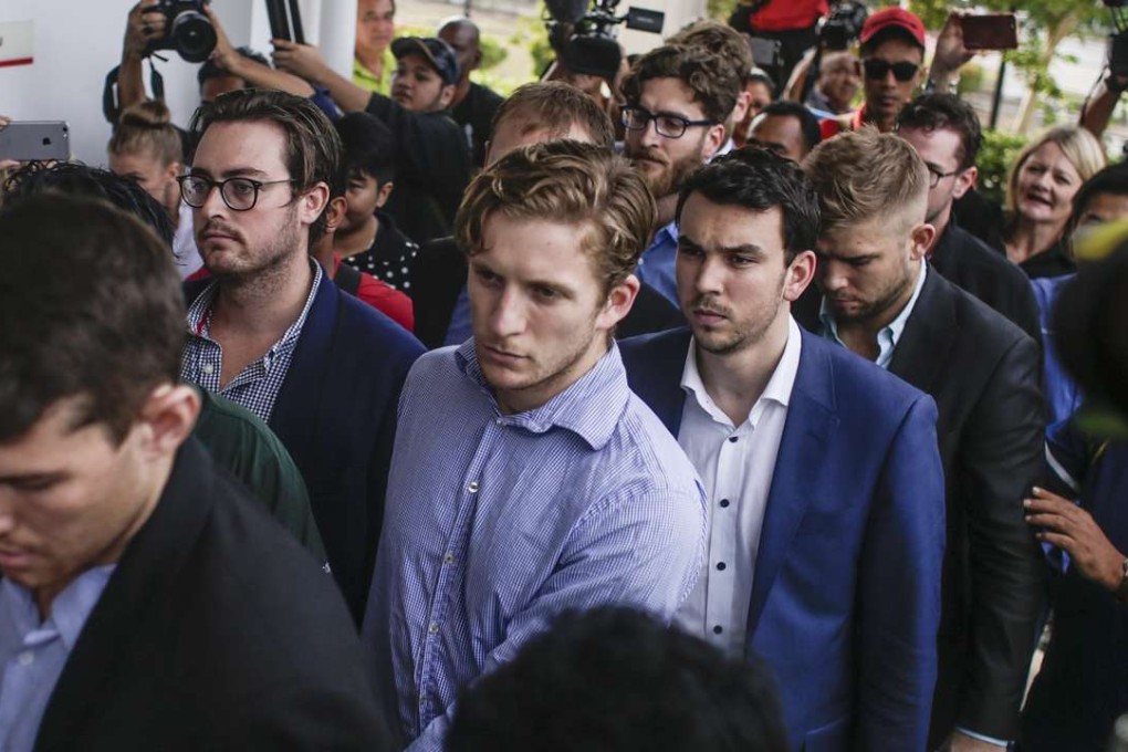 The nine men ended up in court, but eventually avoided charges, for their antics. Photo: EPA