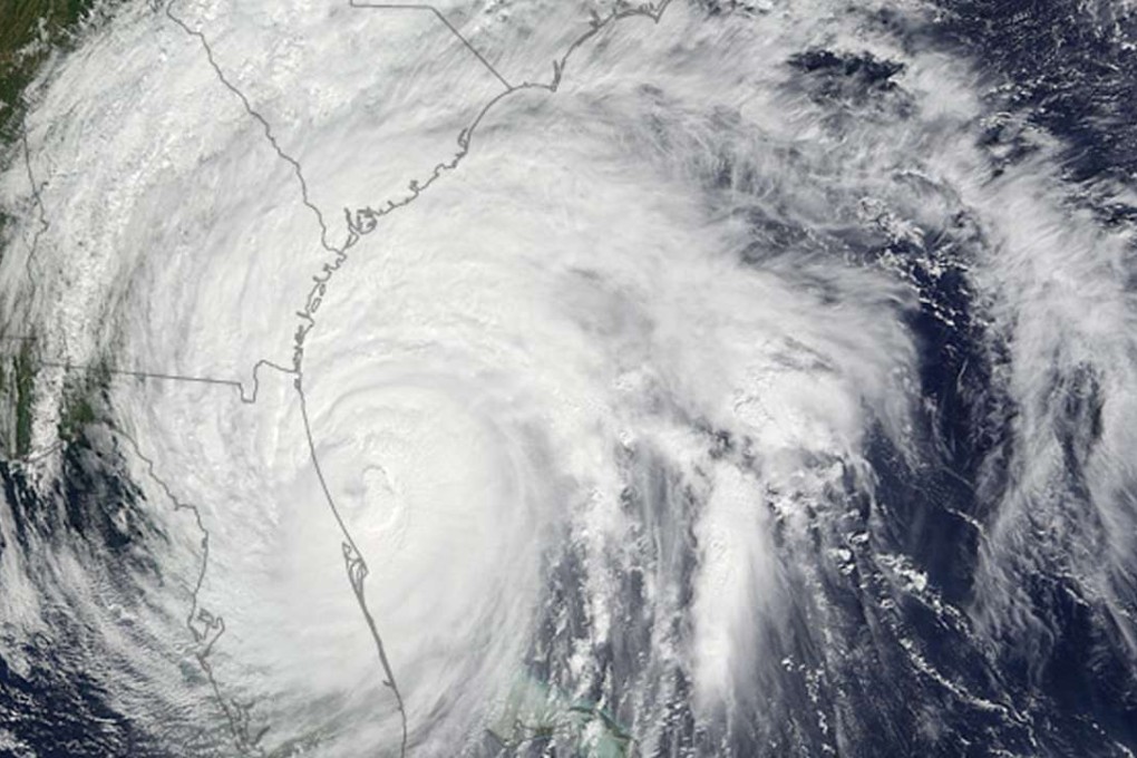 A satellite image of Hurricane Matthew closing in on the East Coast of the US. Photo: EPA