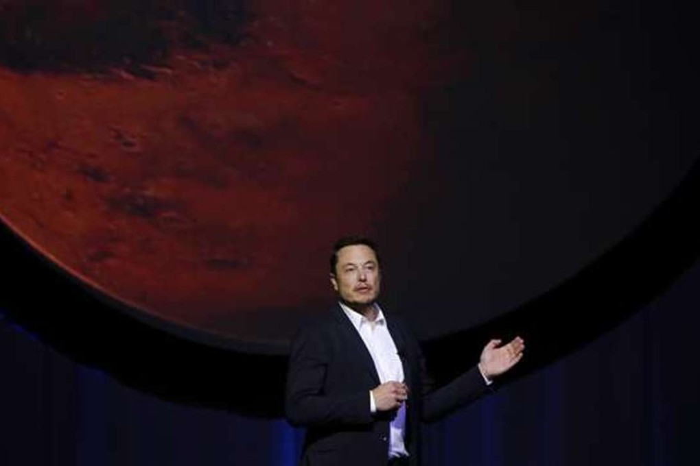 Elon Musk, chief executive officer for Space Exploration Technologies Corp. (SpaceX), speaks during the 67th International Astronautical Congress in Guadalajara, Mexico. Photo: Bloomberg