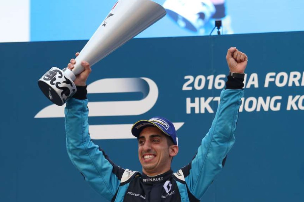 Sebastien Buemi celebrates his victory. Photos: KY Cheng