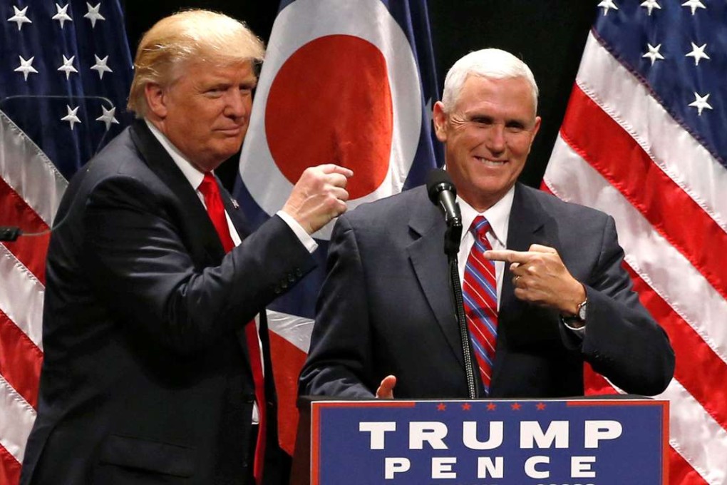 The Republican presidential ticket: Donald Trump (left) and Mike Pence, his running mate. Photo: Reuters