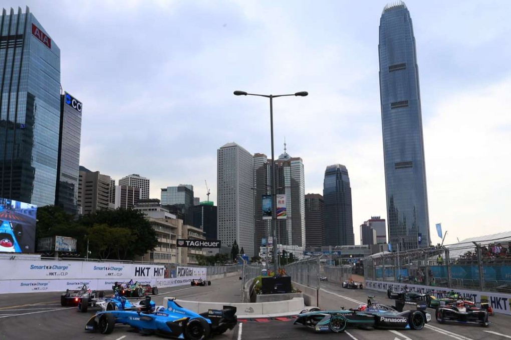 The drones were spotted flying over the Formula E race track. Photo: K. Y. Cheng