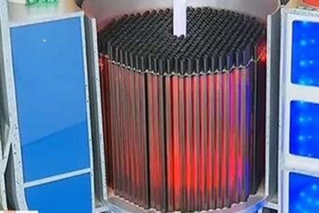 A model of the reactor on display in April. Photo: SCMP Pictures