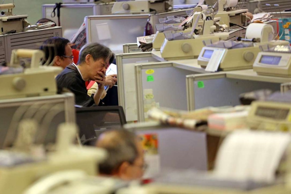 The trading floor of the Hong Kong Stock Exchange in Central on June 24, 2016. Photo: Felix Wong
