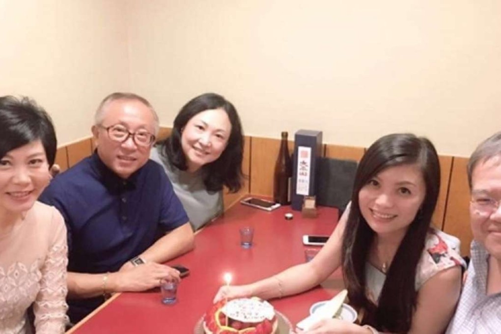 Ten Outstanding Young Persons Selection awardee Fonia Wong (second from right) pictured celebrating her birthday with the selection's chief judge Anthony Wu Ting-yuk (right). Photo: Facebook