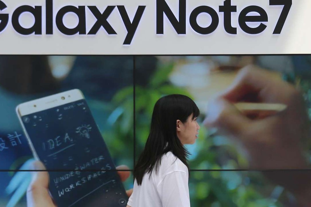 Analysts estimate more than US$600 million in losses for Samsung due to the battery flaws of the Galaxy Note 7. Photo: David Wong