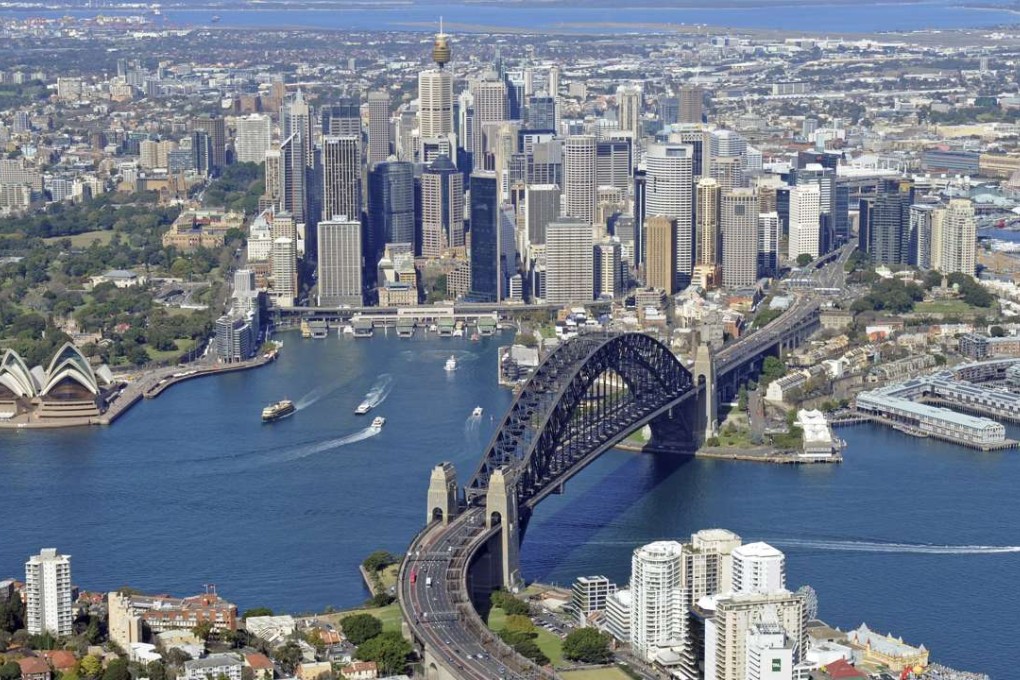 An aerial view of Sydney. Australia’s Treasurer Scott Morrison maintains the key driver behind house price rises has been the lack of supply at a time of low rates. Photo: Getty Images/iStockphoto