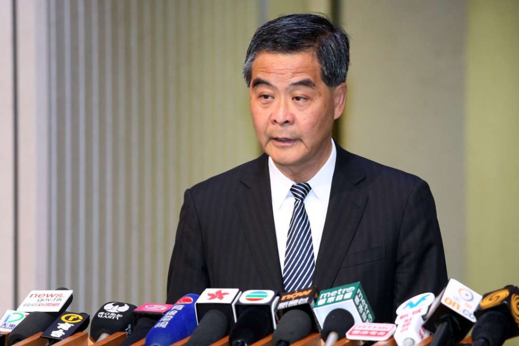 Chief Executive Leung Chun-ying is unperturbed about his popularity ratings. Photo: May Tse